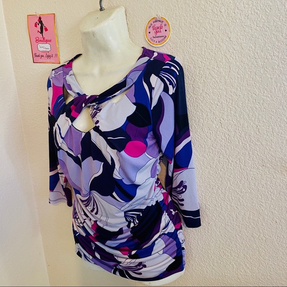 “Jennifer Lopez “ purple Blouse size “ M” - Picture 13 of 14